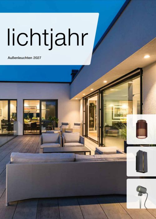 Cover Lichtjahrkatalog Aussenleuchten